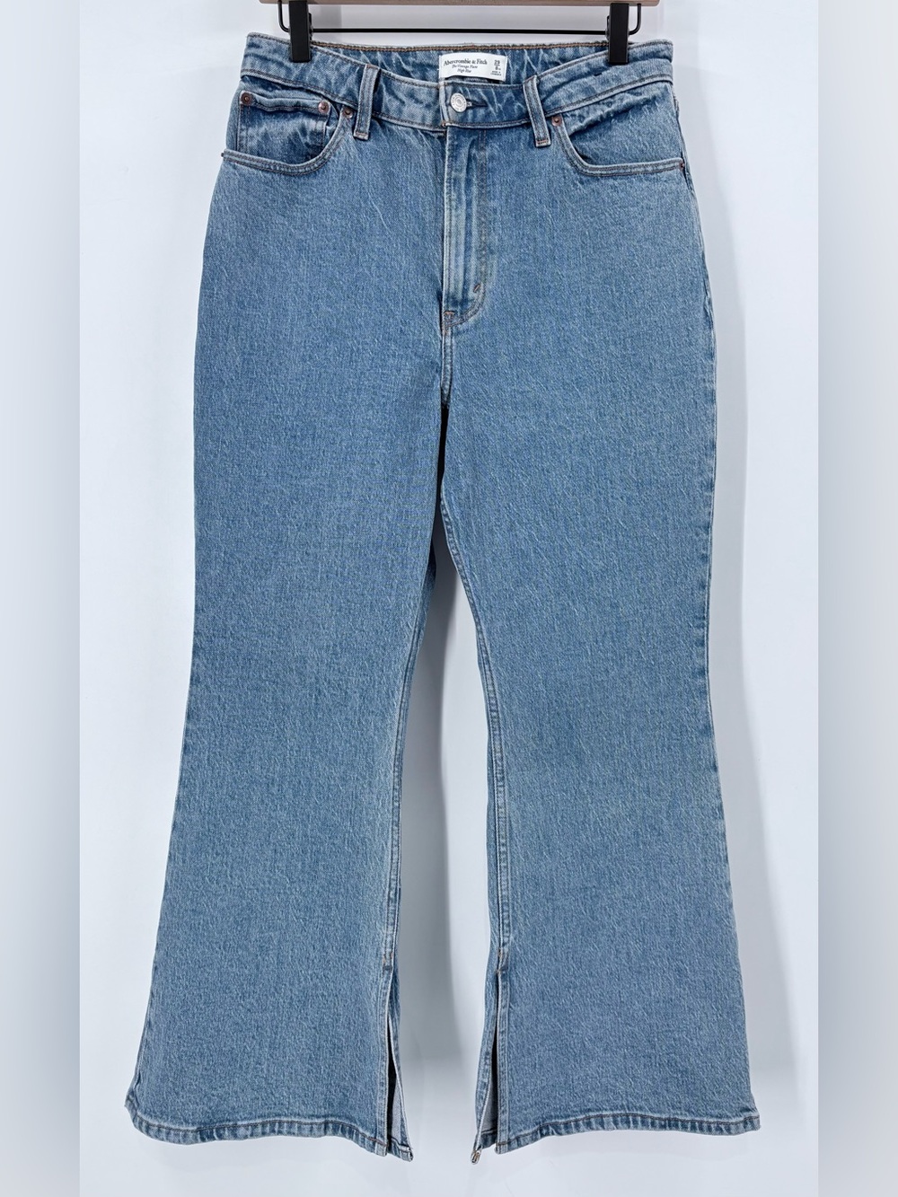 Abercrombie & Fitch Women's High Rise Vintage Flare Curve Love Jeans